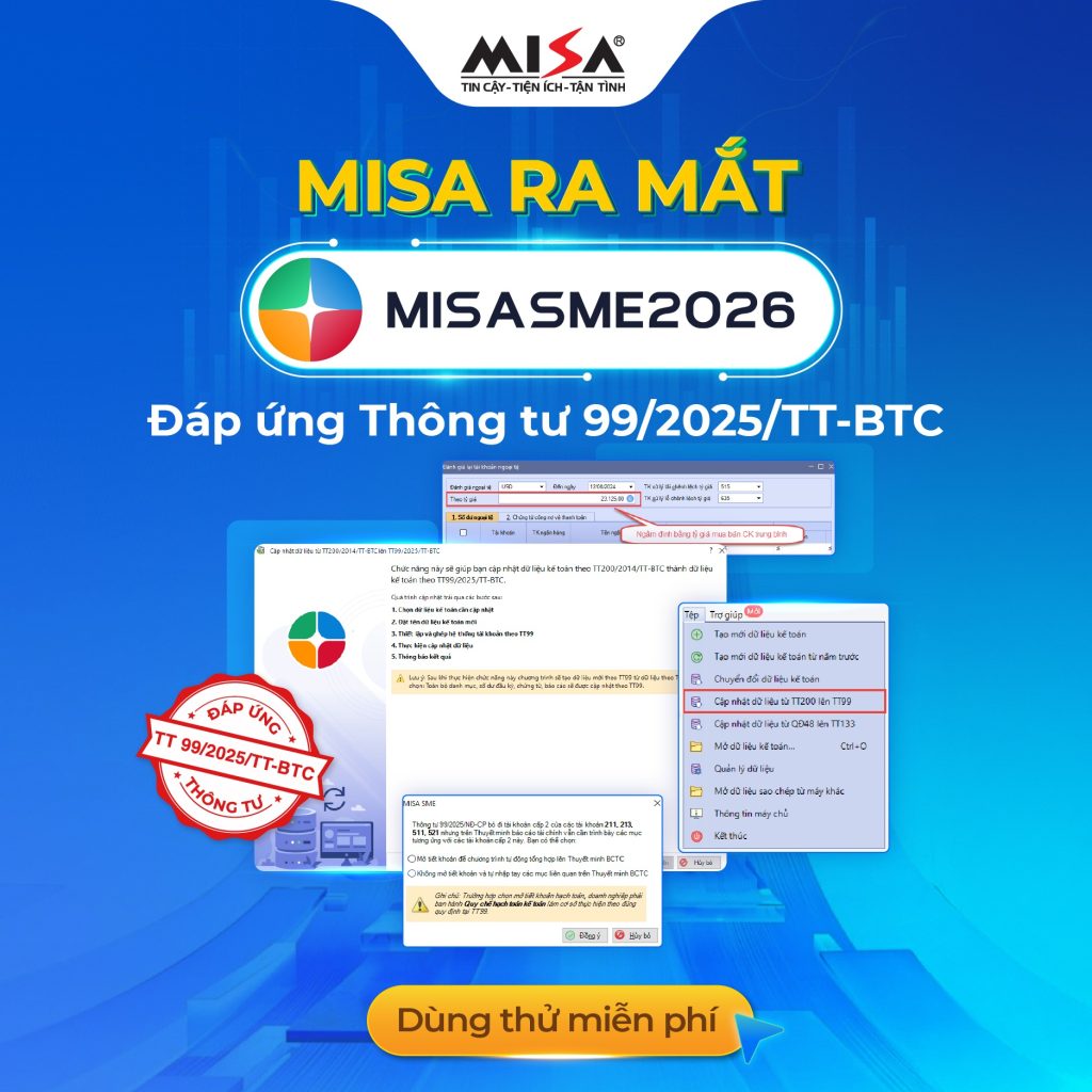 Báo giá MISA SME NET 2026 mới nhất